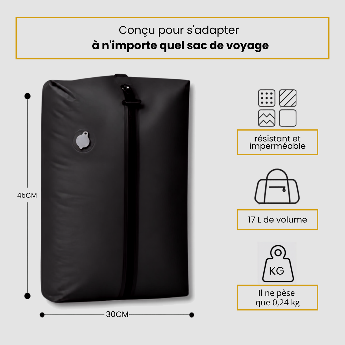 PackVac Pro™ - Emportez plus et payez moins