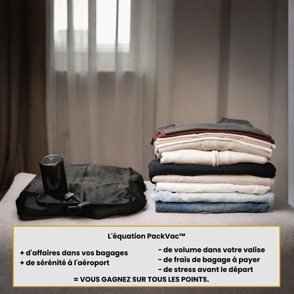 PackVac Pro™ - Emportez plus et payez moins